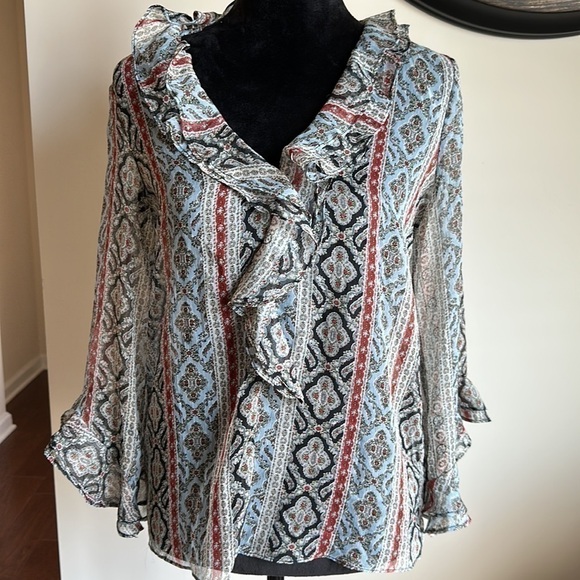 Zara Women 3/4 Sleeve Blouse - Picture 3 of 11